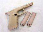 WE　マルイ/WE GLOCK17/18C GBB対応　Gen4フレームコンバージョンキット　リアル刻印仕様　TAN