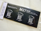 VFC M27IAR UDI-TAG QRステッカー